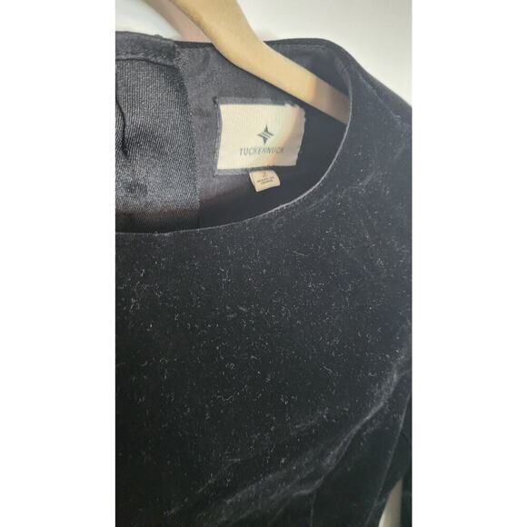 Tuckernuck Black Velvet Haley Dress Sz 2 - Picture 6 of 8